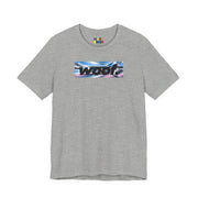 Woof. | Airbrush Chrome Pride T-shirt
