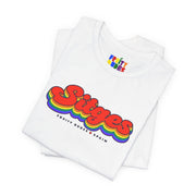 Sitges Gay Pride | Retro Rainbow Spain T-shirt