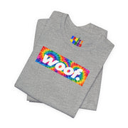 Woof. | Rainbow Tie Dye Pride T-shirt