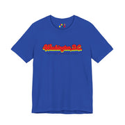 Washington DC Gay Pride | Retro Rainbow District of Columbia T-shirt
