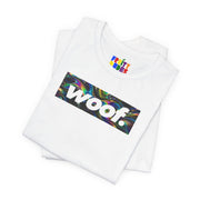 Woof. | Oil Slick Pride T-shirt