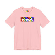 Woof. | Rainbow Check Pride T-shirt
