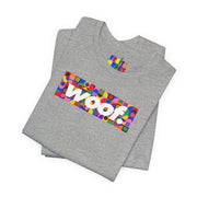 Woof. | Rainbow Blocks Pride T-shirt