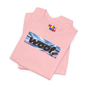 Woof. | Airbrush Chrome Pride T-shirt