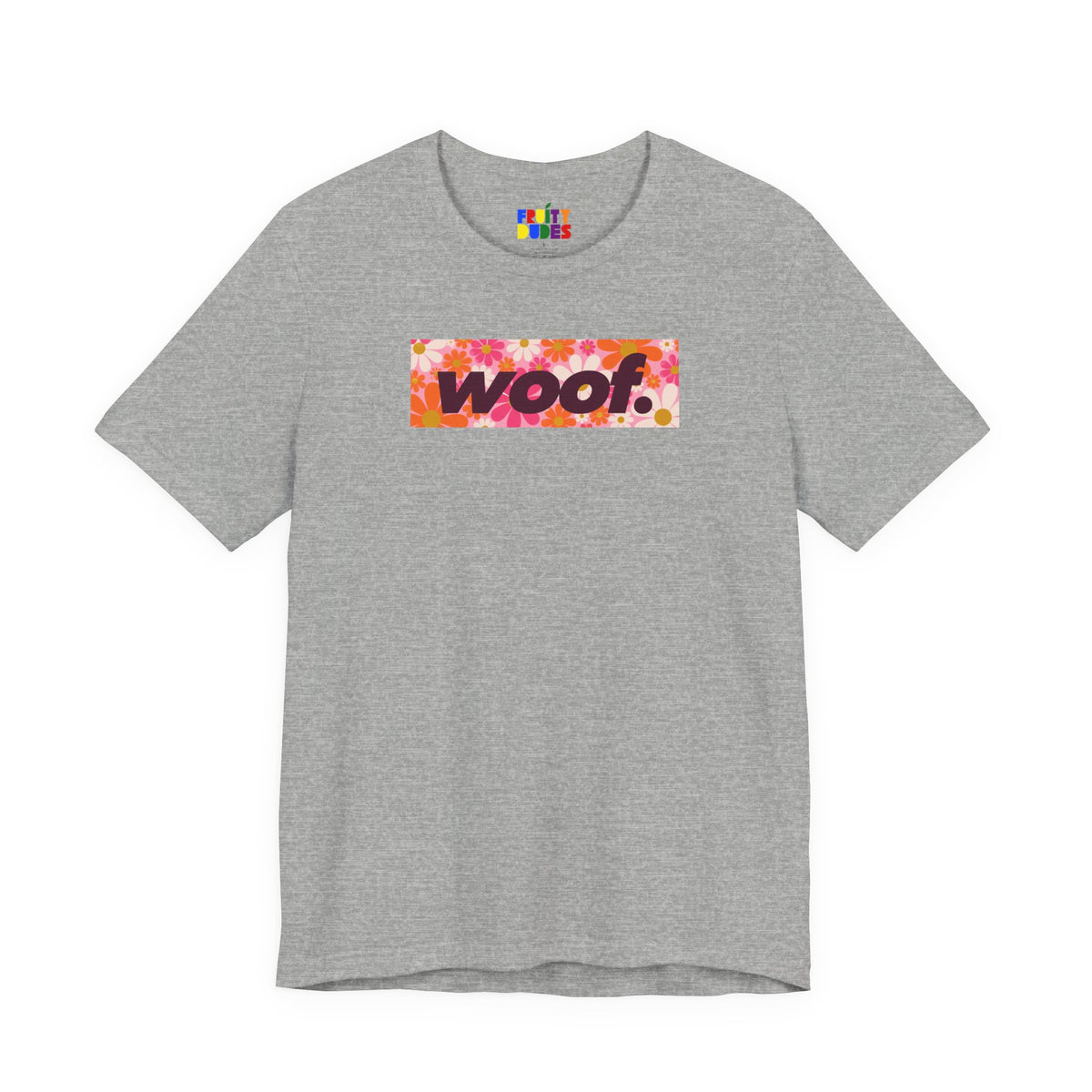 Woof. | Retro Daisies Pride T-shirt
