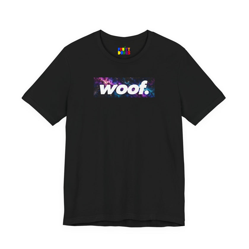 Woof. | Cosmic Nebula Pride T-shirt