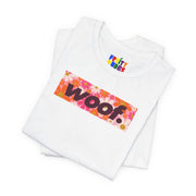 Woof. | Retro Daisies Pride T-shirt