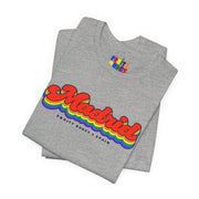 Madrid Gay Pride | Retro Rainbow Spain T-shirt