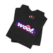 Woof. | Neon Grid Pride T-shirt