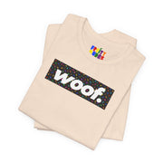 Woof. | Confetti Brights Pride T-shirt