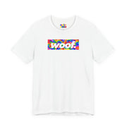 Woof. | Psychedelic Rainbow Swirl Pride T-shirt