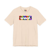 Woof. | Rainbow Check Pride T-shirt