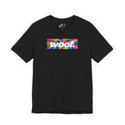 Woof. | Psychedelic Rainbow Swirl Pride T-shirt