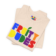 Fruity Dudes | Bold Rainbow Pride Logo T-shirt