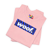 Woof. | Electric Zebra Pride T-shirt