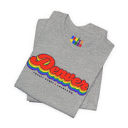 Denver Gay Pride | Retro Rainbow Colorado T-shirt