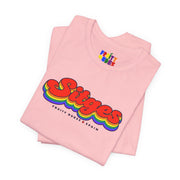 Sitges Gay Pride | Retro Rainbow Spain T-shirt