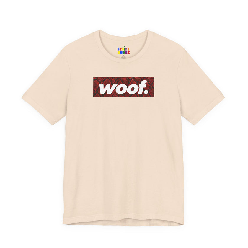 Woof. | Red Snakeskin Pride T-shirt
