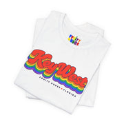Key West Gay Pride | Retro Rainbow Florida T-shirt
