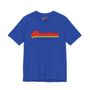 Barcelona Gay Pride | Retro Rainbow Spain T-shirt