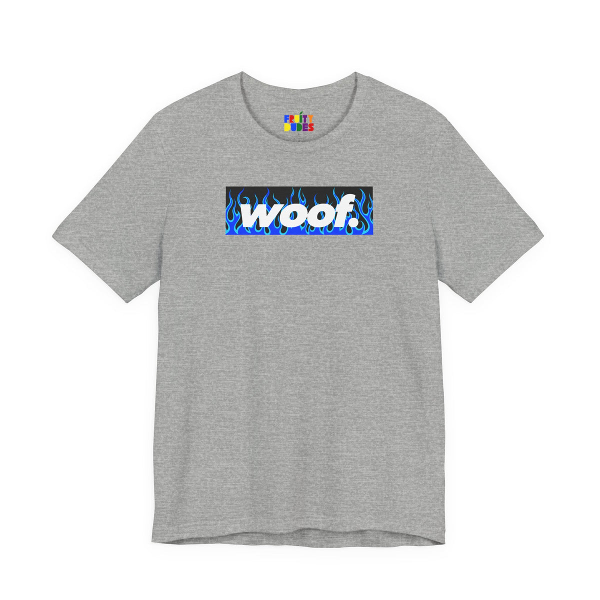 Woof. | Blue Flame Pride T-shirt
