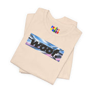Woof. | Airbrush Chrome Pride T-shirt