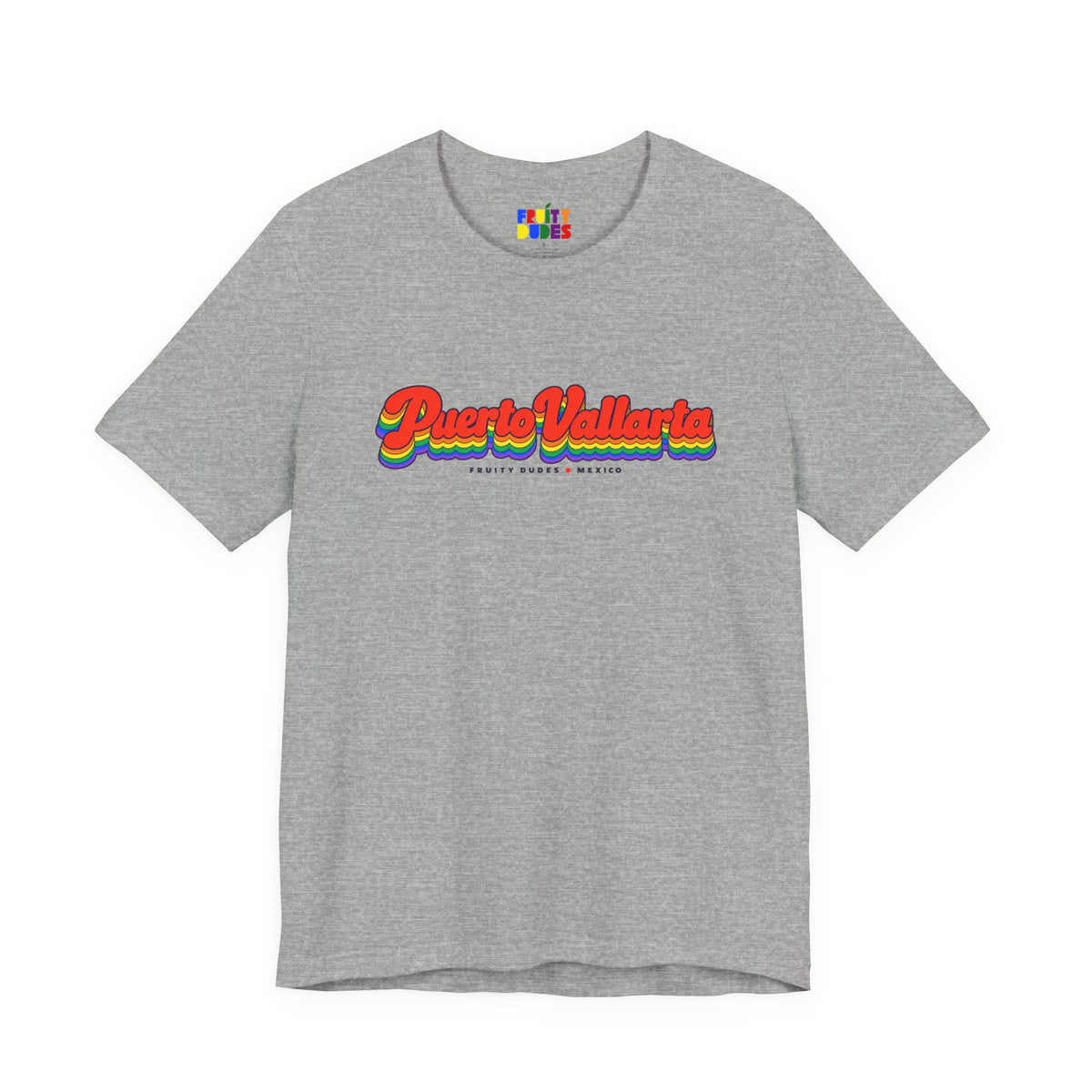 Puerto Vallarta Gay Pride | Retro Rainbow Mexico T-shirt