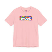 Woof. | Psychedelic Rainbow Swirl Pride T-shirt
