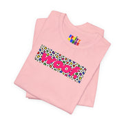 Woof. | Rainbow Leopard Print Gay Pride T-shirt