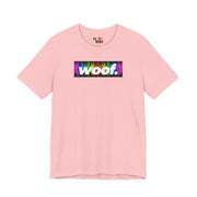Woof. | Rainbow Frequency Pride T-shirt