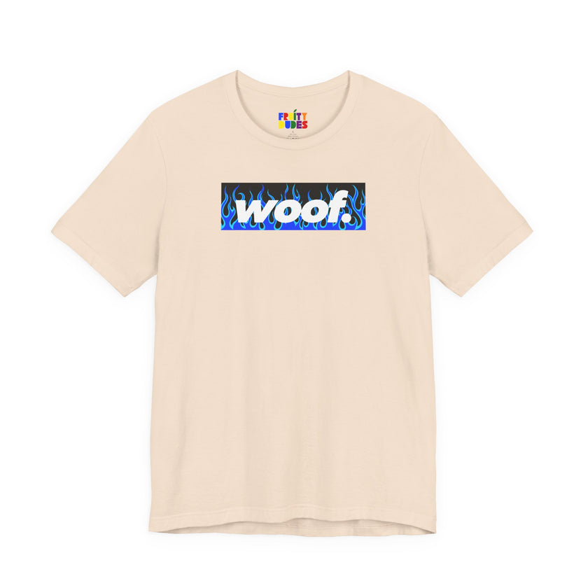 Woof. | Blue Flame Pride T-shirt