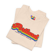 Portland Gay Pride | Retro Rainbow Oregon T-shirt