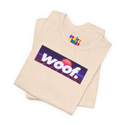 Woof. | Neon Grid Pride T-shirt