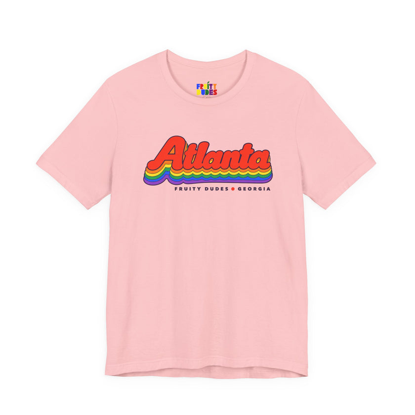 Atlanta Gay Pride | Retro Rainbow Georgia T-shirt