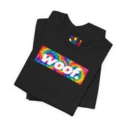 Woof. | Rainbow Tie Dye Pride T-shirt