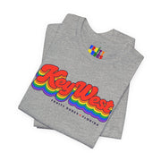 Key West Gay Pride | Retro Rainbow Florida T-shirt