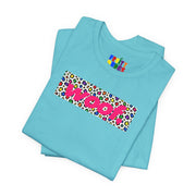 Woof. | Rainbow Leopard Print Gay Pride T-shirt