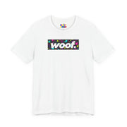 Woof. | Neon Splatter Pride T-shirt