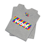 Woof. | Spectrum Stripes Pride T-shirt