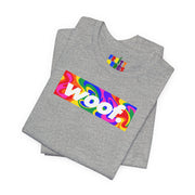 Woof. | Molten Rainbow Pride T-shirt