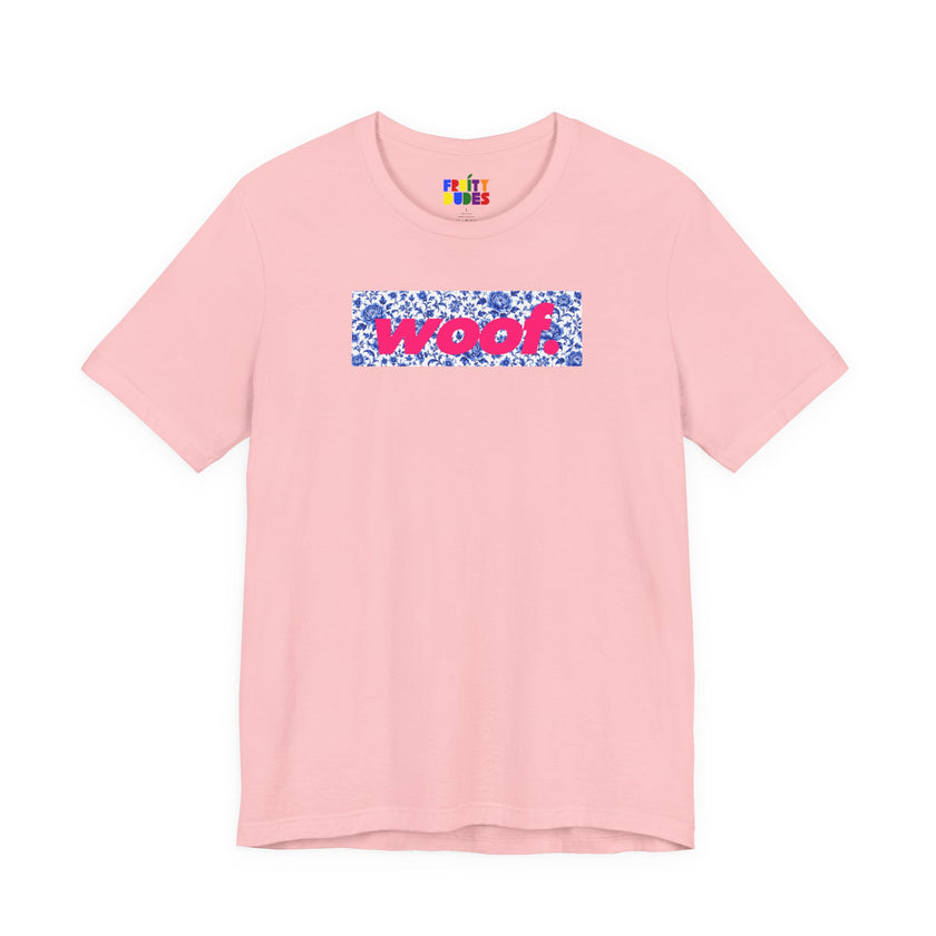 Woof. | Blue Porcelain Pride T-shirt