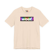 Woof. | Rainbow Frequency Pride T-shirt