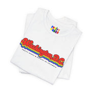 Washington DC Gay Pride | Retro Rainbow District of Columbia T-shirt