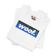 Woof. | Blue Flame Pride T-shirt