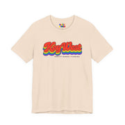 Key West Gay Pride | Retro Rainbow Florida T-shirt