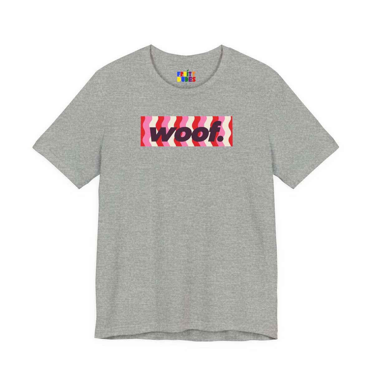 Woof. | Candy Stripes Pride T-shirt
