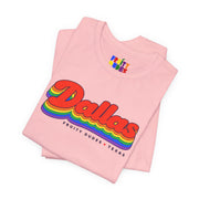 Dallas Gay Pride | Retro Rainbow Texas T-shirt