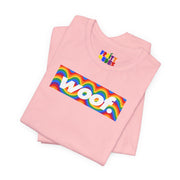 Woof. | Rainbow Waves Pride T-shirt