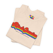 Rio de Janeiro Gay Pride | Retro Rainbow Brazil T-shirt