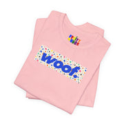 Woof. | Confetti Terrazzo Pride T-shirt